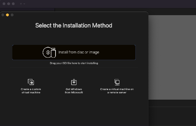 Select Installation Method